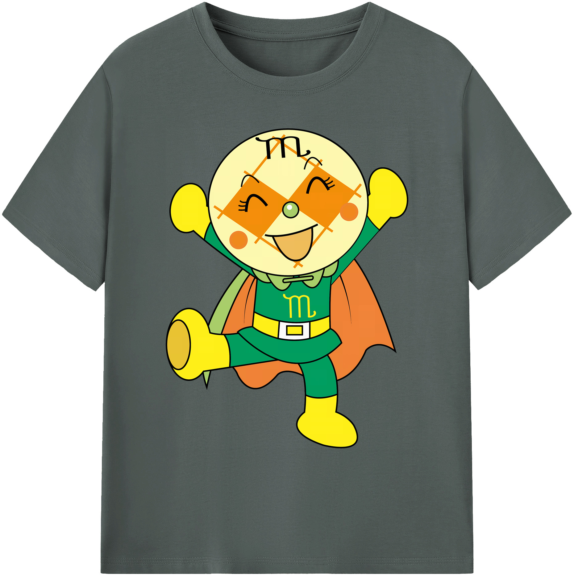 （画像用） アンパンマン Anpanman 綿100％ メンズ半袖Tシャツ｜肌触りやわらか＆通気性